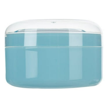 Baozhu After-Bath Powder Puff Kit Empty Body Powder Container Dispenser Case with Sifter and Puffs for Home Travel Use