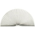 thumbnail image 1 of Baozhu Arch Pleated Blinds Half Circle Semi-Blackout Blinds, Fan-Shaped Window Shades Light Filtering Pleated Fabric Shade, Easy to Cut and Install, 1 of 5