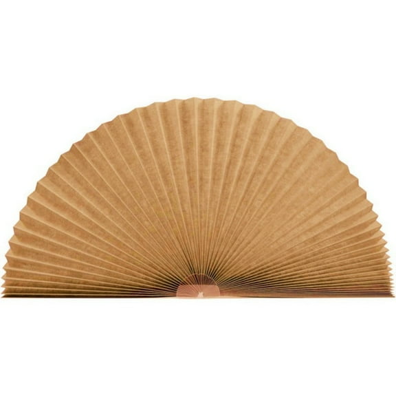 Baozhu Arch Pleated Blinds Half Circle Semi-Blackout Blinds, Fan-Shaped Window Shades Light Filtering Pleated Fabric Shade, Easy to Cut and Install