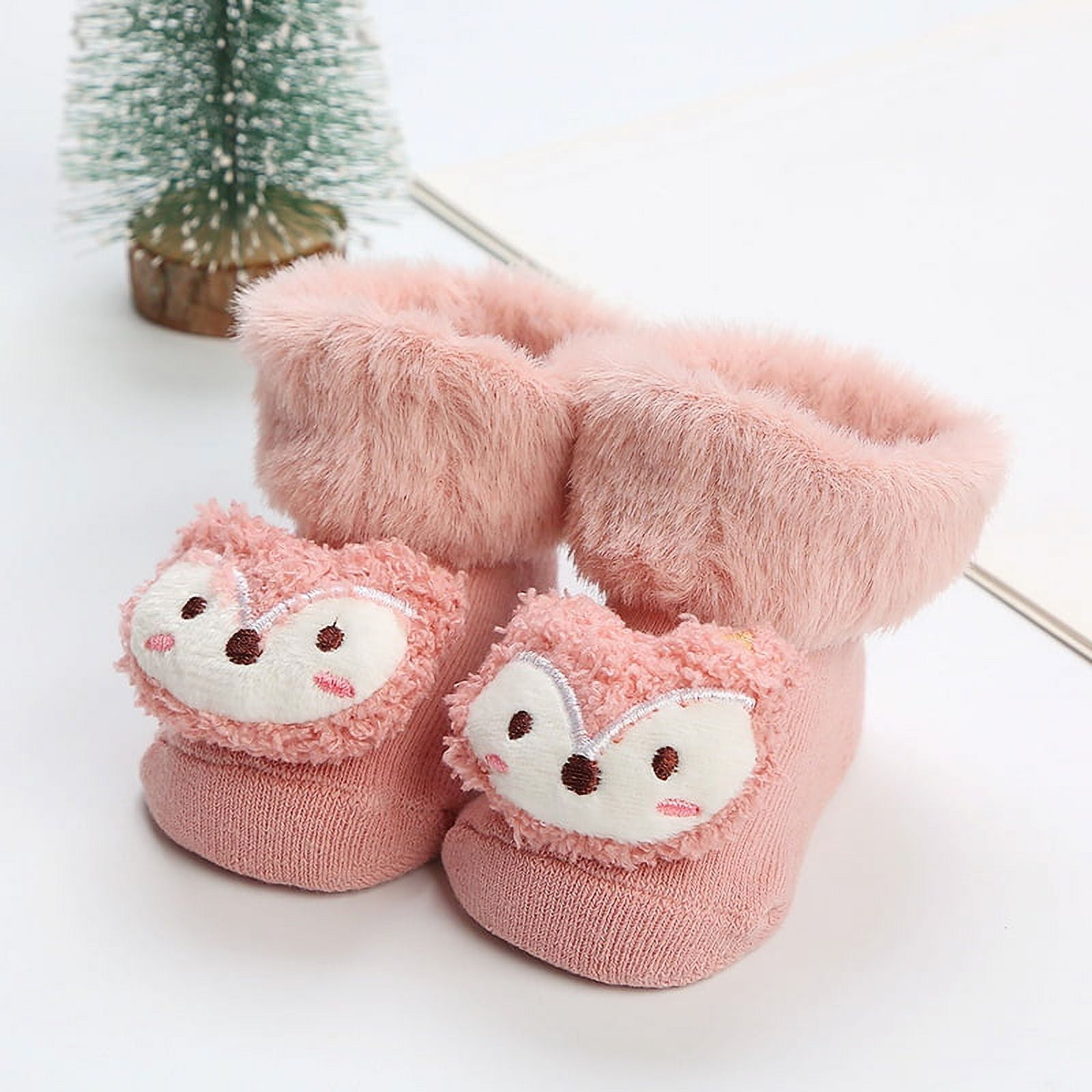 Toddler Socks With Grip HYCLES Baby Girp Socks 12 Pairs For Boys Girls 0-7 Years Kids Socks With Grips