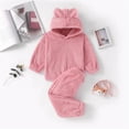 thumbnail image 1 of Baozhu Children Baby Boy Girl Clothes Sets Winter Kids Plush Hoodie Tops + Pant Outfits Baby Cotton Clothing Suit Baby Casual Outfits, 1 of 5