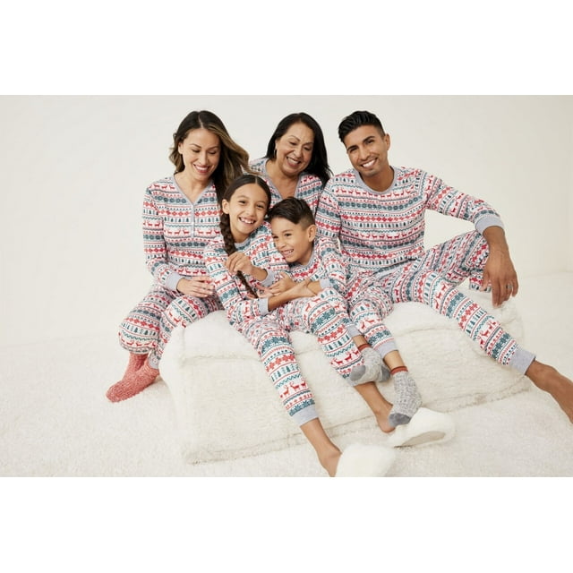Baozhu Family Matching Reindeer Print Christmas Sleepwear Pajamas Set, 2 Piece (Unisex Baby & Toddler 3M-18M)