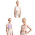 thumbnail image 1 of Baozhu Girl's Casual Solid Sleeveless Round Neck Slim Fit Basic Crop Kid Tank Top,5-12 Years, 1 of 1