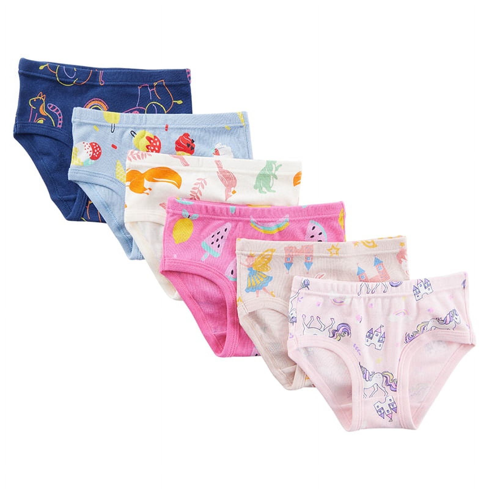 Baozhu Girls Soft Cotton Underwear Kids Toddler Little Girls Briefs