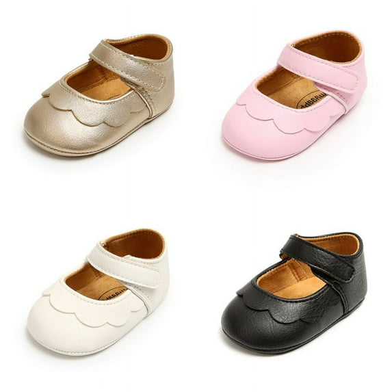 Baozhu Infant Baby Girls Soft Sole Princess Flats Prewalker Sneaker Shoes (0-18 Months)