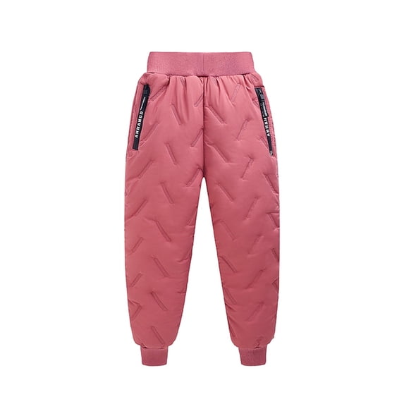 Baozhu Kid Boys Girls Snow Pants Elastic Windproof Down Pants Lightweight Warm Winter Pants,3-14 Years