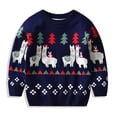 thumbnail image 1 of Baozhu Kids Unisex Cartoon Alpaca Christmas Pullover Sweater for 1-7 Years, 1 of 2