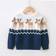 thumbnail image 1 of Baozhu Kids Unisex Cute Elk Christmas Pullover Sweater for 1-7 Years, 1 of 3