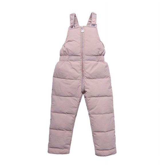 Baozhu Toddler Boys Girls Classic Snow Pants Kids Winter Overalls Warm Down Jumpsuit Zipper Snowsuit Bib Ski Snowsuit 6 Months-4 Years