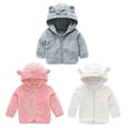 thumbnail image 1 of Baozhu Toddler Girls Boys Fleece Hoody Jacket Zip Up Teddy Coat Warm Winter Outwear,1-7 Years, 1 of 9