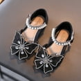 thumbnail image 1 of Baozhu Toddler Little Girls Butterfly Rhinestone Glitter Dress Shoes Wedding Flat Sandals, 1 of 8