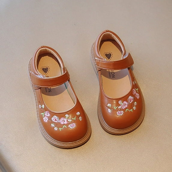 Baozhu Toddler Little Girls Dress Shoes Cute Ballet Flats Party School Princess Wedding Birthday Shoes Gifts
