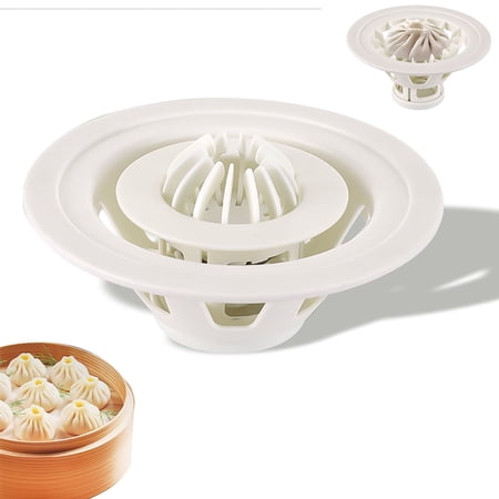 baozi maker, 6.6" dumpling momo mold, food-grade plastic kitchen gadget for home kitchen beginners, easy to use and clean