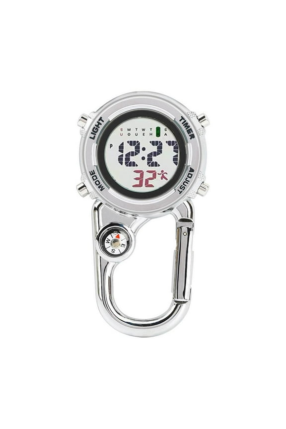 Bapa Clip On Belt Carabiner Digital Sport Fob Watch For rse Doctor Hikers∵ J7G0