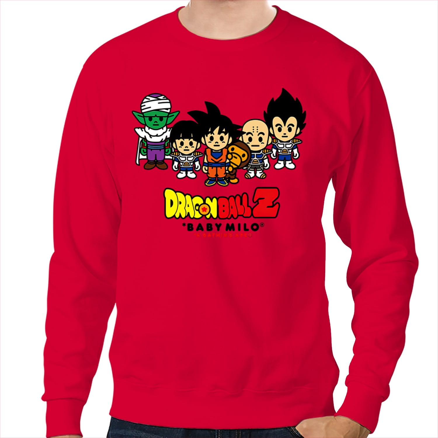 Bape Baby Milo Dragon Ball Z Rare Collab Sweatshirt Trending Unisex Cotton Sweatshirt Walmart