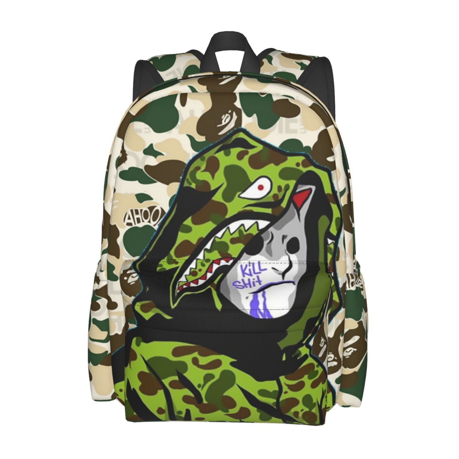 Bape Backpack Laptop Backpack Travel Bag Casual Daypack Hiking Bag 16 ...