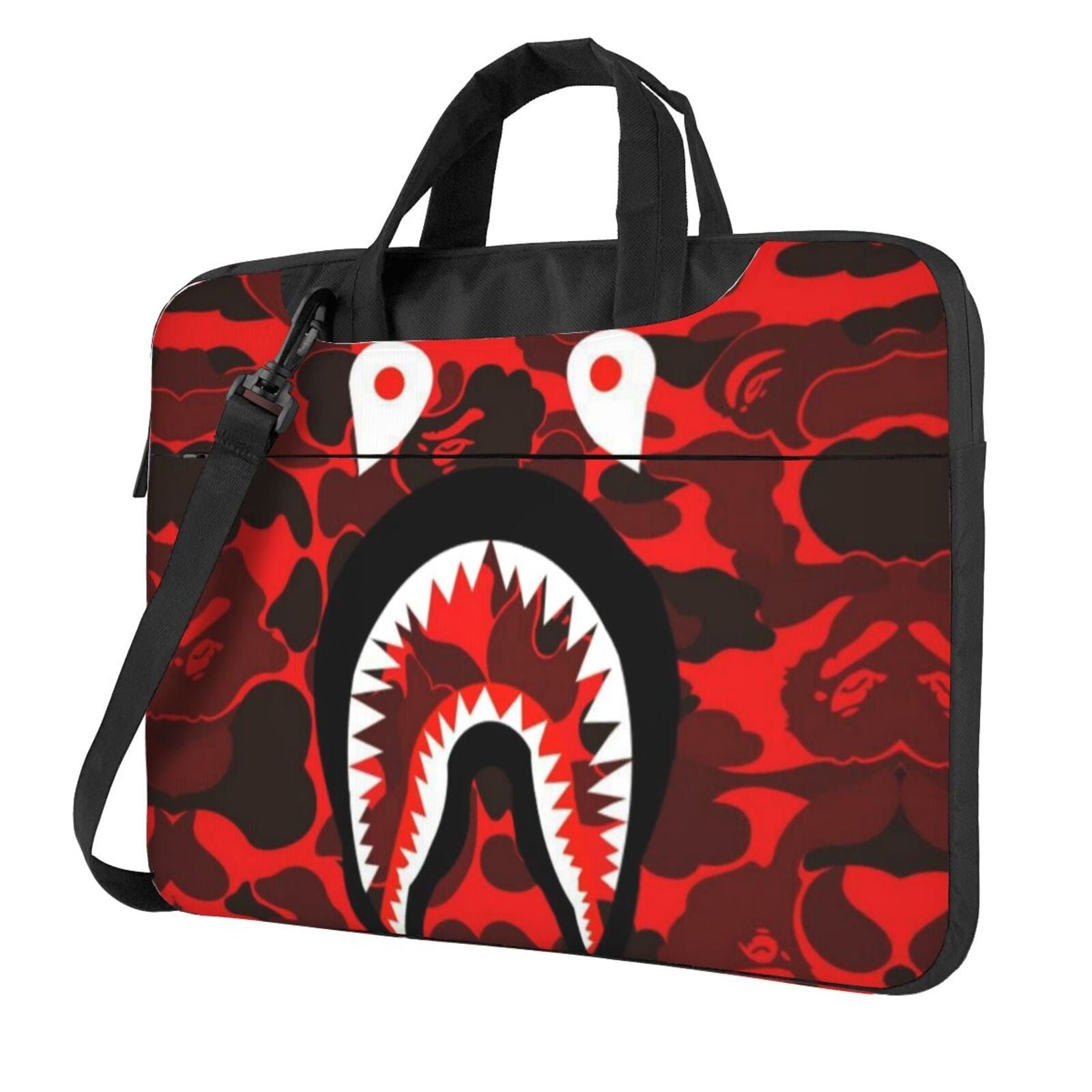 Bape Camo Shark Laptop Sleeve Case 15.6 Inch Computer Tablet Shoulder Bag Briefcase For Travel Business Men Women