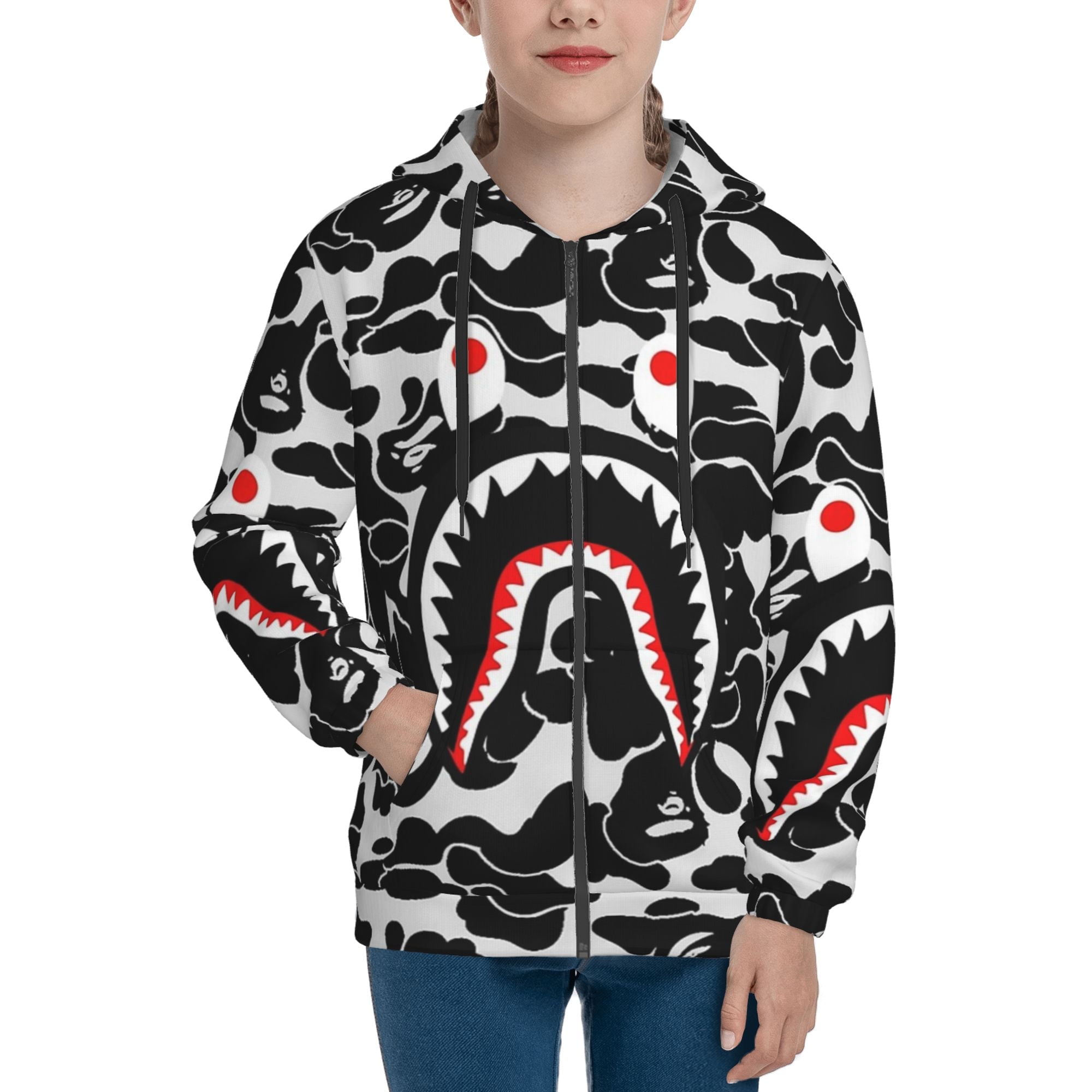 Bape cartoon hoodie discount