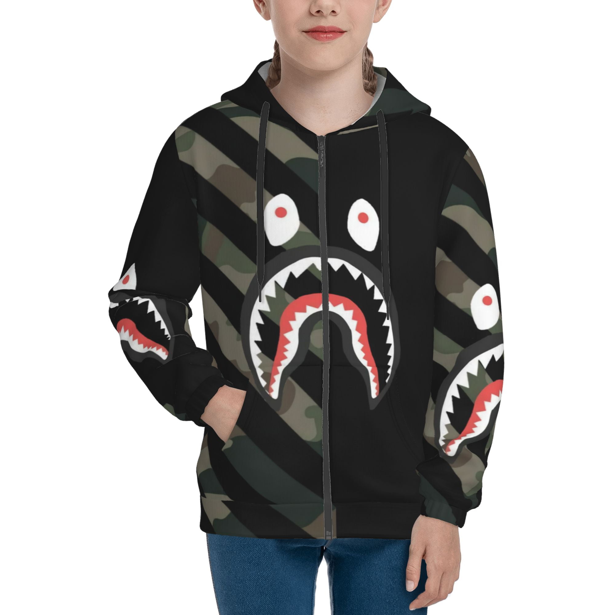 Bape cartoon hoodie hotsell