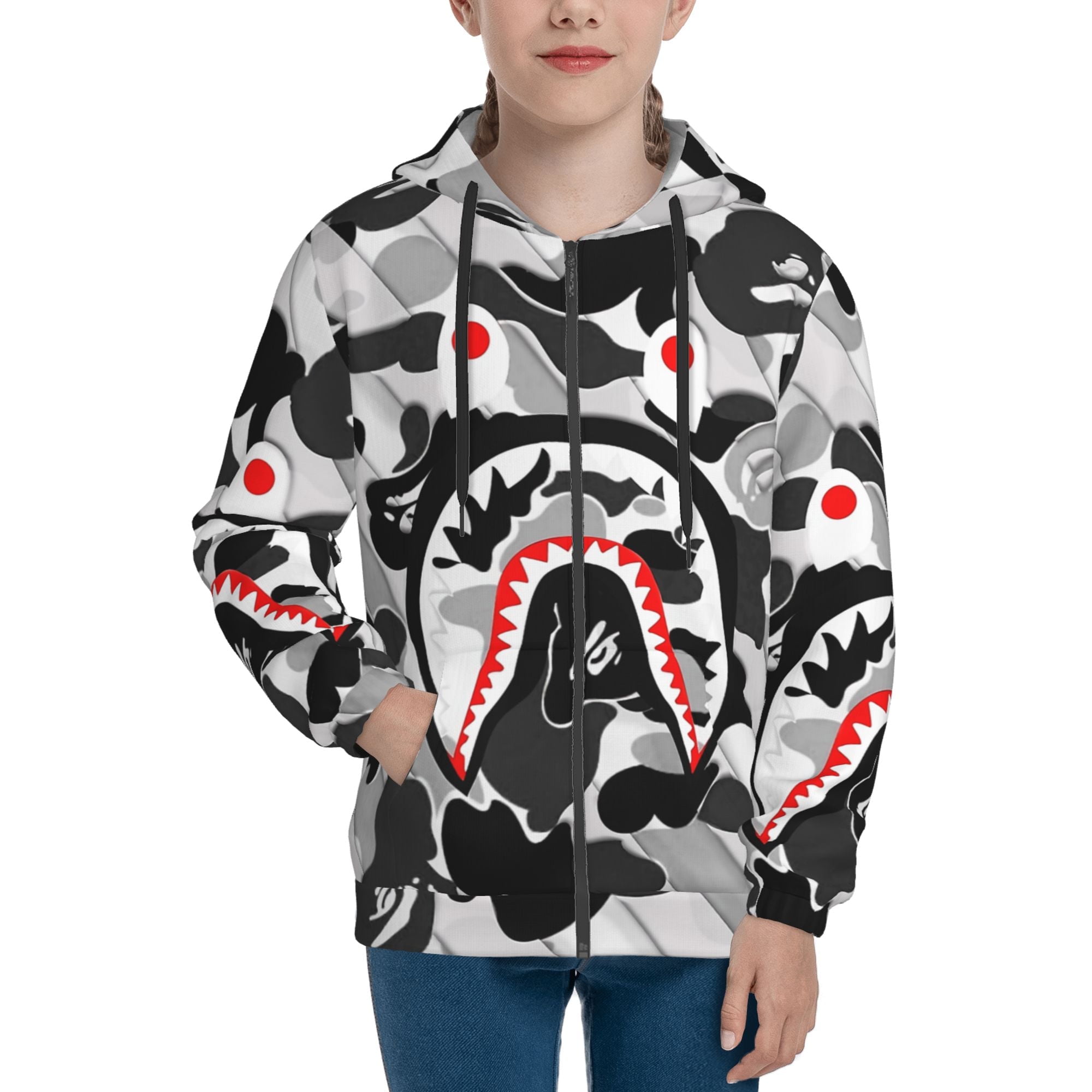 Bape zip up hoodie womens hotsell