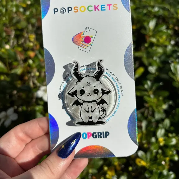 Baphomet Magsafe Grip, Funny magsafe Popsocket Series, Magnetic Expanding Phone Grip & Stand Secure Grip for iPhone MagSafe Cases Book Grip Cute