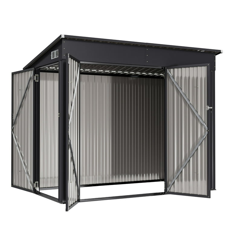 Bapipro 4' x 8' Metal Storage Shed,Outdoor Storage Shed with