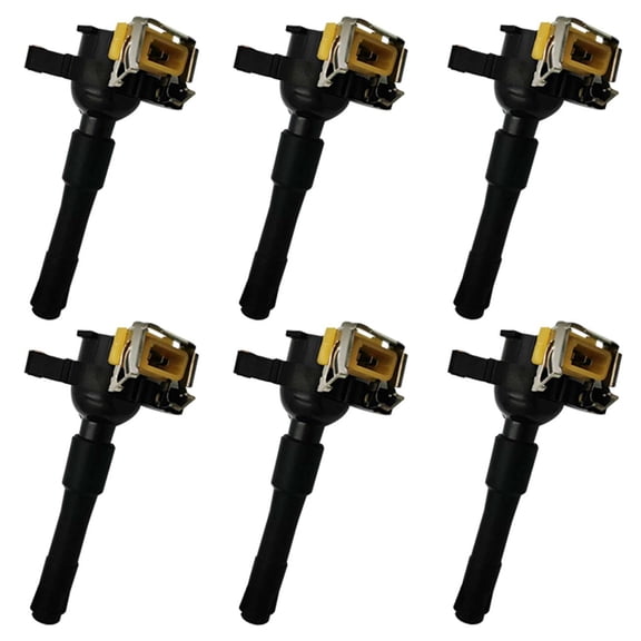 Bapmic 12137599219 Ignition Coil Kit for BMW E36 323i 325Ci M3 M5 (Pack of 6)