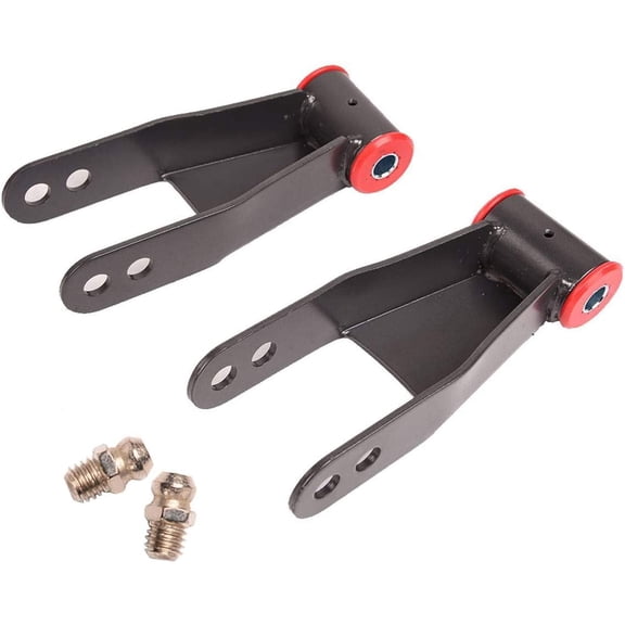 Bapmic 2Pcs 410520 Left & Right 2" Rear Lowering Leaf Spring Shackle Kit Compatible with 1988-2018 Chevy Silverado 1500 GMC Sierra 1500