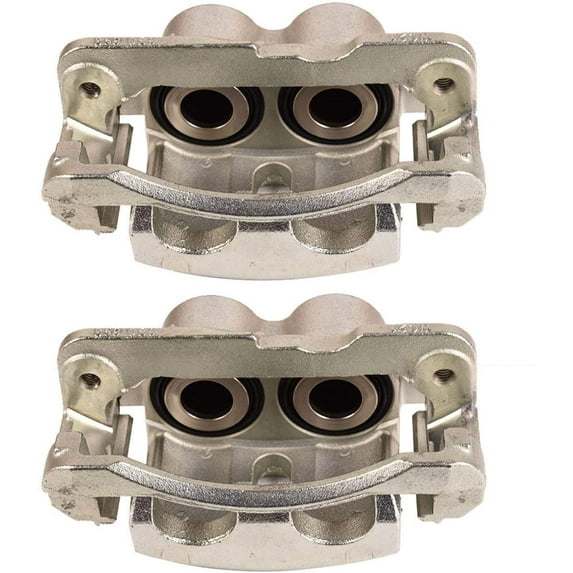 Bapmic 2Pcs Front Left Right Disc Brake Caliper w/Bracket Assembly Compatible with Chevrolet Avalanche Silverado Suburban 1500 2500 GMC Cadillac Escalade 18B4728 18B4729