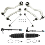 Bapmic 31126760181 Control Arm Ball Joint Steering Tie Rod Rack Kit for BMW 5 Series E60 10 Pcs