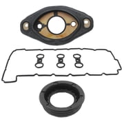Bapmic N52 11127552280 Camshaft Adjuster Eccentric Shaft Actuator Seal + 11127582245 Valve Cover Gasket for BMW