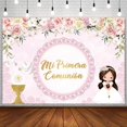 Baptism Backdrop for Girl Mi Primera Comunion Christening Photography