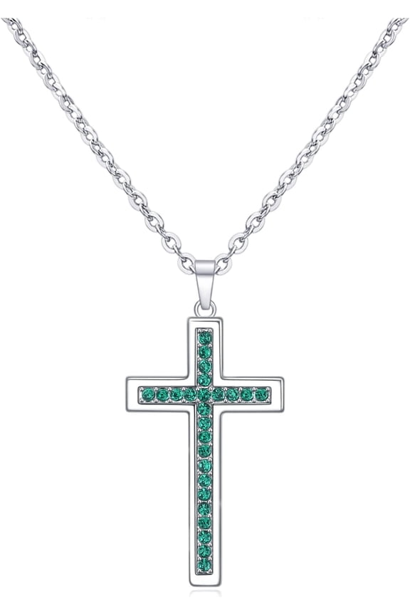 Baptism Cross Necklace for Women,First Communion Cross Necklaces Jewelry Gifts for Women[n9020]