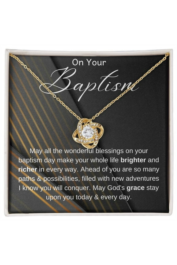 Baptism Gift, Baptism Gift Necklace, Adult Baptism Gift Necklace, Baptism Keepsake, LDS Gift, Baptism Jewelry, On Your Baptism Gift Necklace