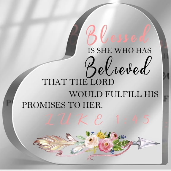 Baptism Gifts For Girls Teen Christening Confirmation Sign For Women Adults Inspirational Religious Gift Birthday Gift Holy Communion Acrylic Decor Baptism Party Decorations 4X4 In