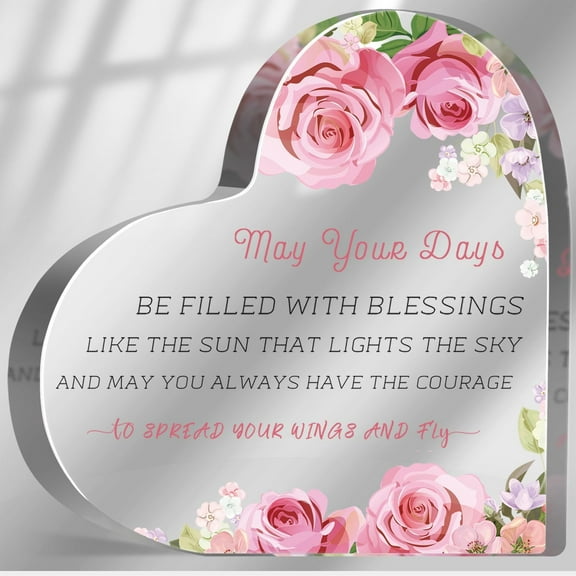 Baptism Gifts for Girls Teen, First Holy Communion Gift, Christening Confirmation Sign, Gift for Birthday Christian Acrylic Decor, Baptism Party Decorations, Gifts for Godchild Goddaughter 4x4 inch