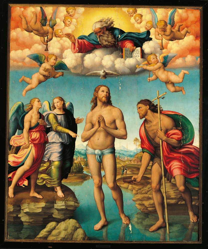 Baptism Of Christ Canvas Art - (24 x 36)