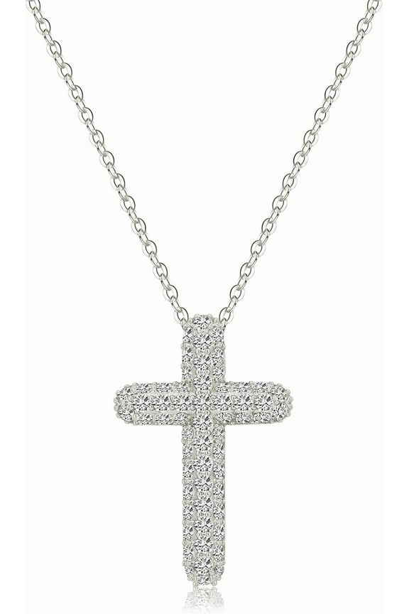 Baptism Quality Cross Necklace for Women,First Communion Gold Cross Necklaces Jewelry Gifts for Women[m460]