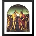 thumbnail image 1 of Baptism of Christ 28x32 Large Black Wood Framed Print Art by Pietro Perugino, 1 of 2