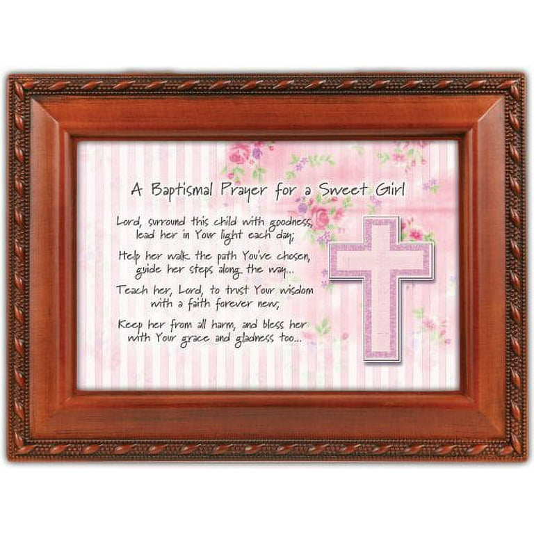 Baptismal Baptism Prayer Girl Woodgrain Inspirational Music