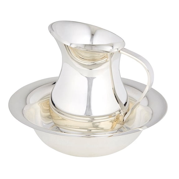 Baptismal Ewer With Bowl