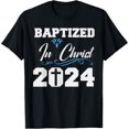 thumbnail image 1 of Baptized in Christ 2024 Catholic Baptism Jesus God Men Women T-Shirt, 1 of 3