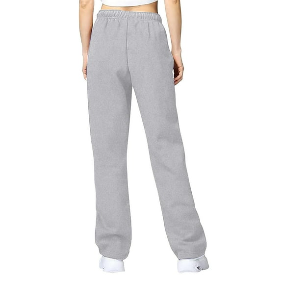 Baqcunre Autumn And Winter Solid Color Sports Pants Casual Loose Drawstring Pockets Wide Straight Pants Pants For Women Casual Pants For Women Sweatpants Women,Women'S Pants,Color Grey,Size 2XL
