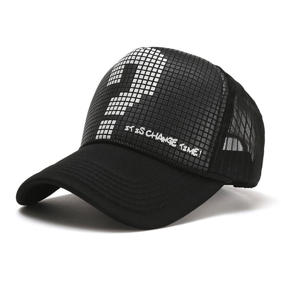 Baqcunre Baseball Cap, Adjustable Unisex Sequin Hat Women Sun Hat Hop Cap Hip Splice Baseball Men Baseball Caps, Womens Baseball Caps, Sun Hats for Women