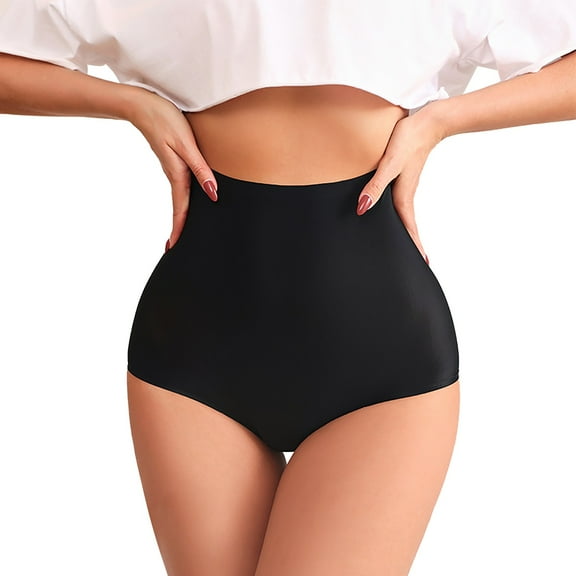 Baqcunre Black High Waisted Menstrual Underwear Retro Basic Full Coverage Bathing Suit Bottom Women'S Panties Period Underwear Boxer Briefs Women Clothing Womens Underwear,Color Black,Size S