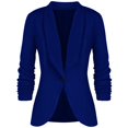 thumbnail image 1 of Baqcunre Blazers For Women Women'S Long Sleeved Formal Lapel Jacket Sport Jacket Studio Women'S Business Casual Clothes For Women Fall Clothes For Women 2023 Sky Blue 3XL, 1 of 4