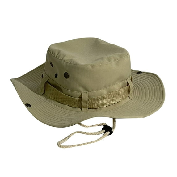 Baqcunre Bucket Hat Sun Beach Fishing Cap Mens And Womens Summer Leisure Outdoor Mountaineering Jungle Sun Protection Big Brim Fishermans Hat Sun Hat Hat For Men Women Beige