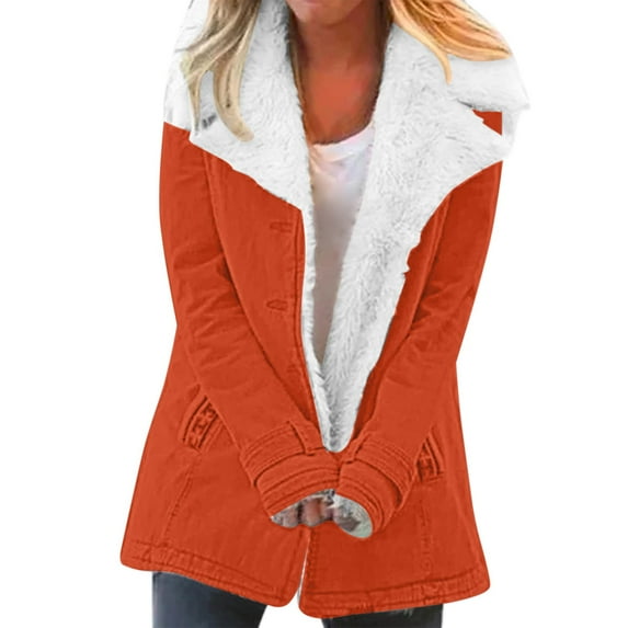 Baqcunre Cardigan Sweaters For Women Lightweight Women Fashionable Solid Pocket Cardigan Button Top Sweater Knit Hooded Coat Blouse Plush Fleece Jacket Womens Fall Fashion 2023 Orange 5XL