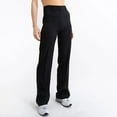 thumbnail image 1 of Baqcunre Casual Solid Slim Fit High Waisted Wide Leg Pants Straight Leg Trousers Suit Pant Pants For Women Wide Leg Pants Woman Sweatpants Women,Women Clothing Women'S Pants,Color Black,Size L, 1 of 6