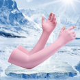 thumbnail image 1 of Baqcunre Arm Sleeves for Men Ice Sleeve Women's Summer Breathable Ice Silk Extended Two Finger Glove Arm Sleeve Men's Driving Sleeve Ice Sleeve Sleeves To Cover Arms Arm Sleeves for Women, 1 of 4